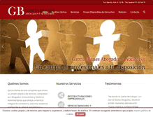 Tablet Screenshot of abogadosgarciablanes.com